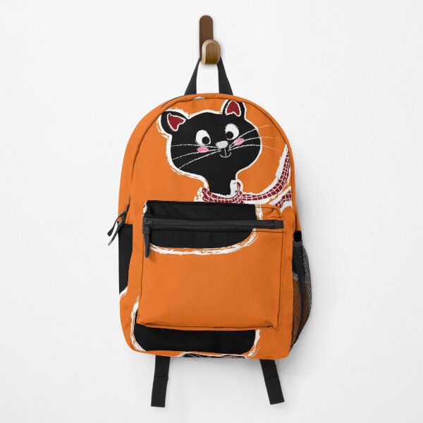 Item preview, Black Cat Long Neck Orange designed and sold by ranadigipaint.