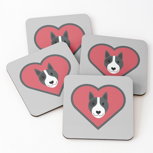 Artikelvorschau, Bullterrier-Liebe entworfen und verkauft von HappyPetShirts.