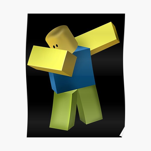 Noob Posters Redbubble - roblox noobs fighting
