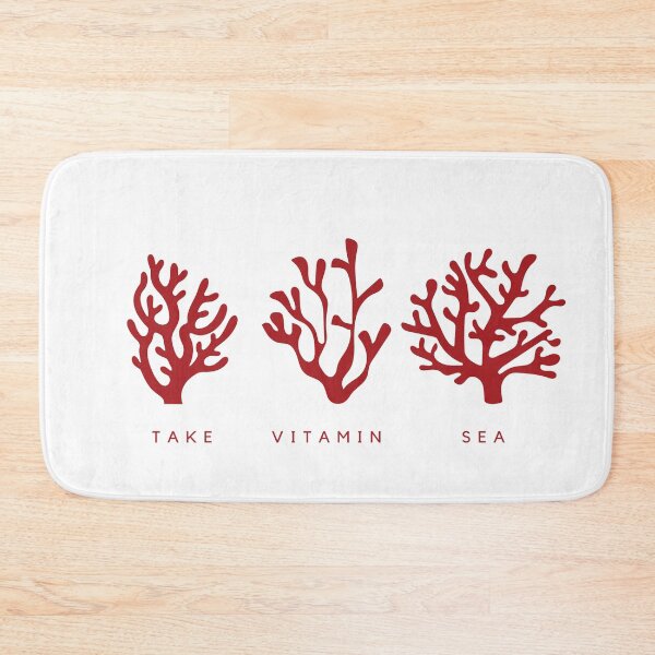 Item preview, "Take Vitamin Sea" funny pun with red coral designed and sold by NIV-CONCEPTS.