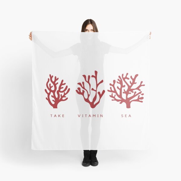 Item preview, "Take Vitamin Sea" funny pun with red coral designed and sold by NIV-CONCEPTS.