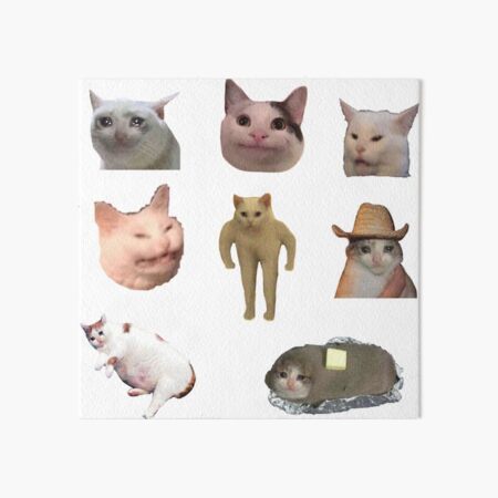 Artikel-Vorschau von Cat-Meme-Aufkleber-Bündel, designt und verkauft von teaisfantastic.