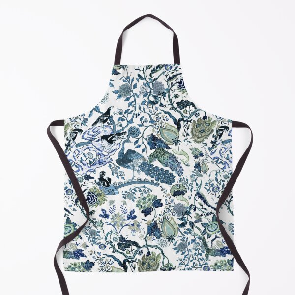 Item preview, Chinoiserie Blue, chintz, blues, greens, birds and florals designed and sold by chrissyink.