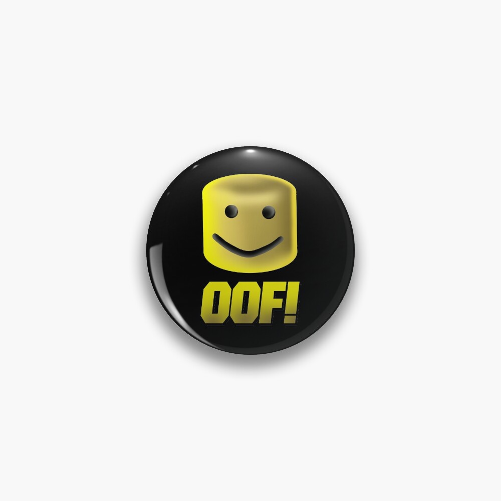 Roblox Oof Noob Head Noob Pin By Zest Art Redbubble - roblox halloween noob face costume smiley positive gift sticker by smoothnoob redbubble