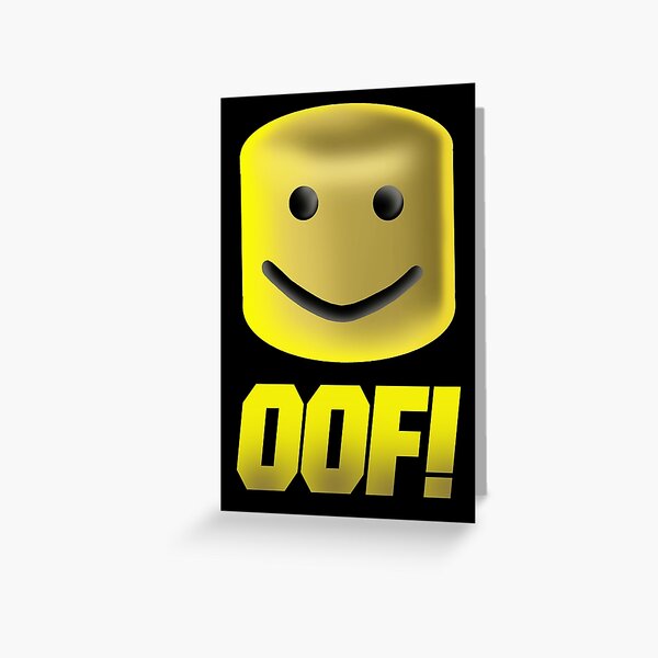 Oof Kid Sound Greeting Cards Redbubble - roblox oof sound effect 10 hours