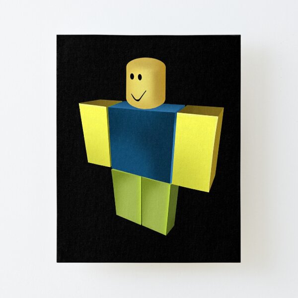 Noob Mounted Prints Redbubble - noob land roblox