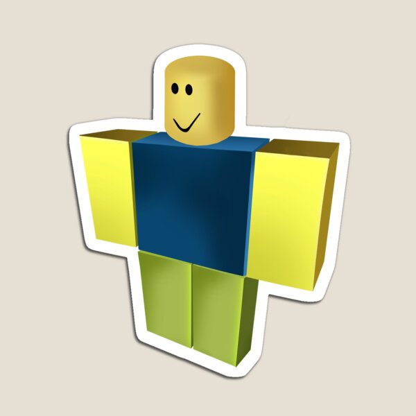 Noob Magnets Redbubble - magnetic attachments 80mm tall roblox noob 3d printed character