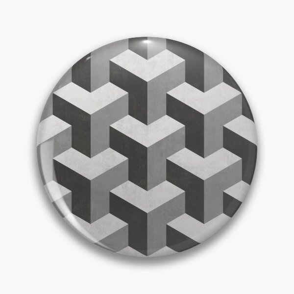 Item preview, Interlocking Cubes Pattern - Shades of Grey designed and sold by Zoltan Ratko.