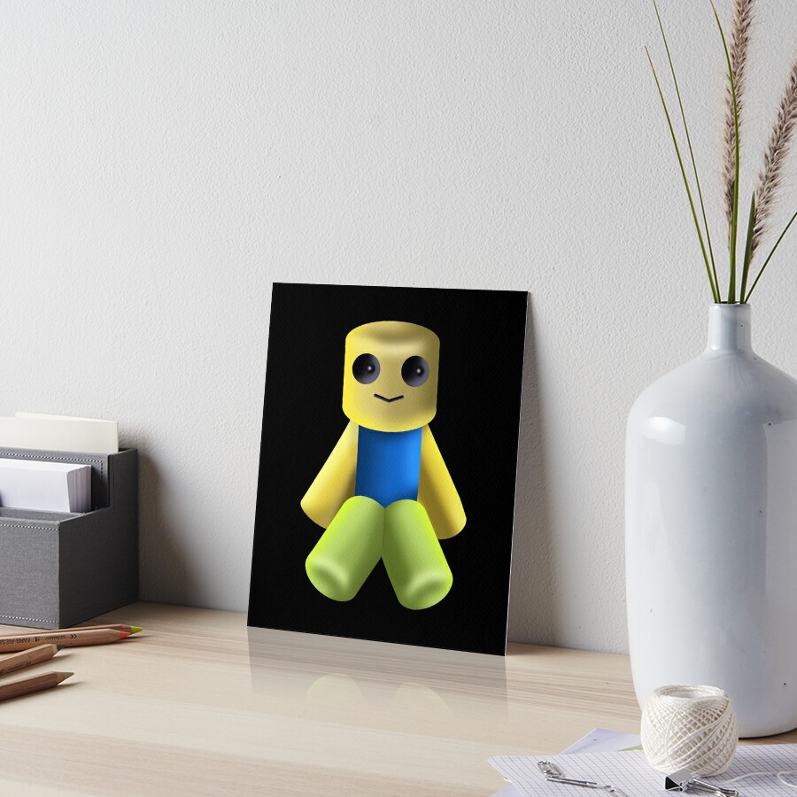 Tiny Noob Noob Dabbing Noob Roblox Art Board Print By Zest Art Redbubble - for tiny roblox