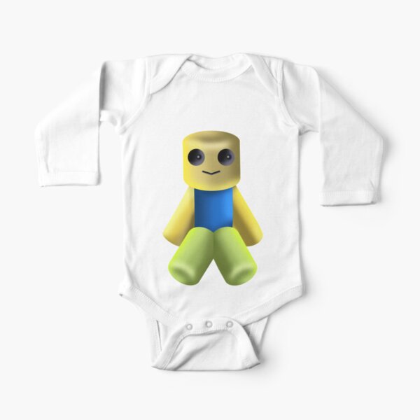 Roblox Noob Long Sleeve Baby One Piece Redbubble - roblox its a noob guy by jenr8d designs roblox cake