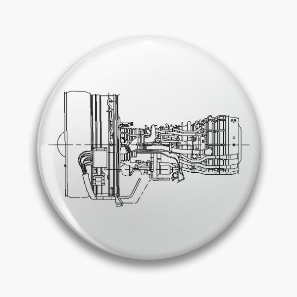 Item preview, General Electric CF6-80C2B In Black Version designed and sold by mecanolego.