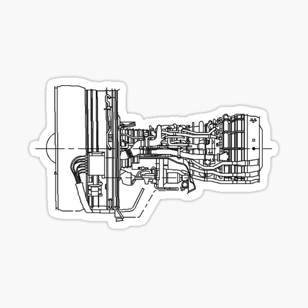 Item preview, General Electric CF6-80C2B In Black Version designed and sold by mecanolego.