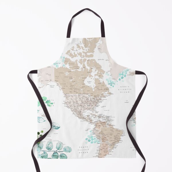 Item preview, Leanne detailed world map with greenery designed and sold by blursbyai.