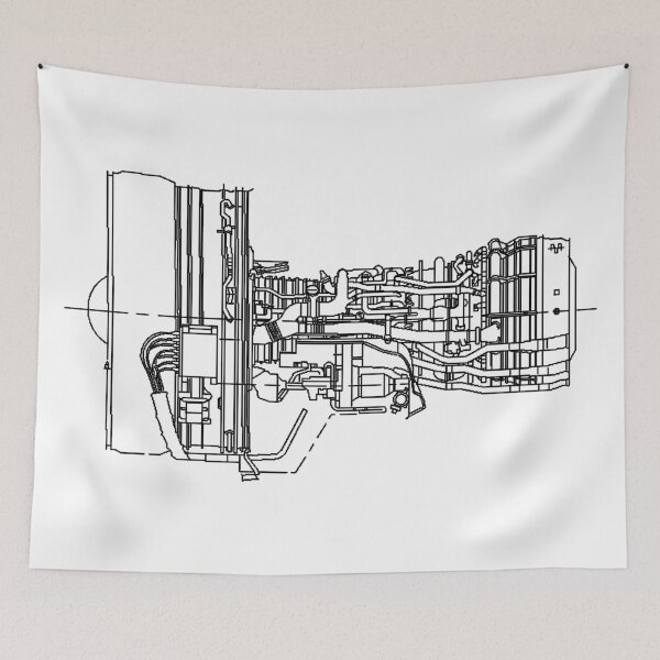 Item preview, General Electric CF6-80C2B In Black Version designed and sold by mecanolego.
