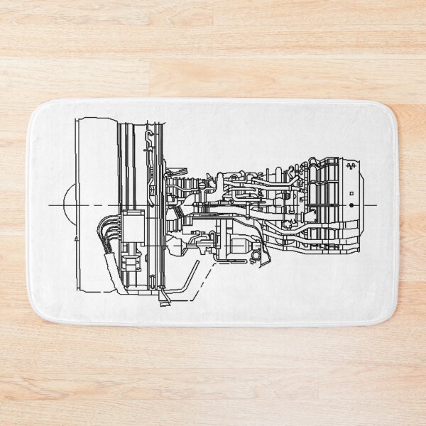 Item preview, General Electric CF6-80C2B In Black Version designed and sold by mecanolego.