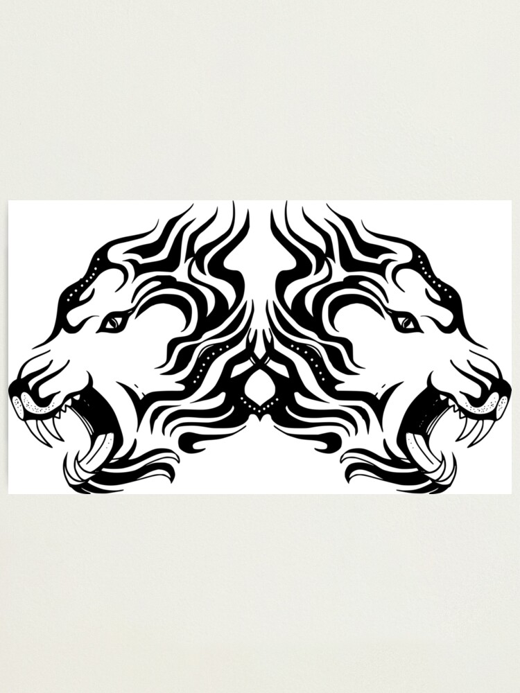 Tribal twin lions