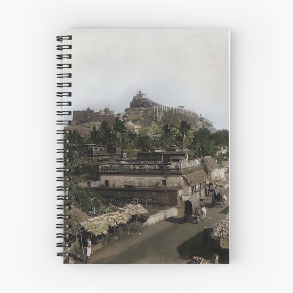 Item preview, 1880-s View of Tiruchirappalli - Trichy - Rockfort Ucchi Pillayar Temple (Vintage Colorized) designed and sold by nav-e.