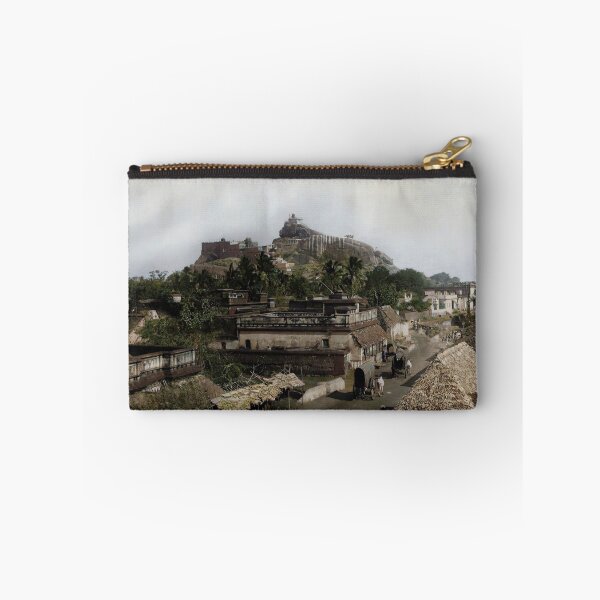Item preview, 1880-s View of Tiruchirappalli - Trichy - Rockfort Ucchi Pillayar Temple (Vintage Colorized) designed and sold by nav-e.