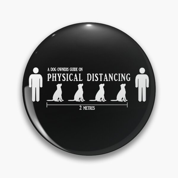 Item preview, Physical distancing instruction with dogs for dog trainers gift designed and sold by CareShare Design.