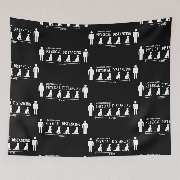 Item preview, Physical distancing instruction with dogs for dog trainers gift designed and sold by CareShare Design.