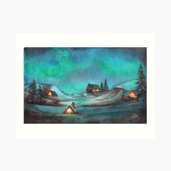 Jol in Norway Art Print