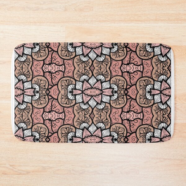 Item preview, Geometric and Floral textile pattern designed and sold by Mahnoor Haroon  Niazi.