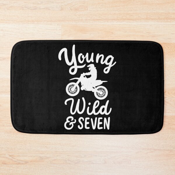 Item preview, 7th Birthday Young Wild & Seven Gift for Turning 7 designed and sold by haselshirt.