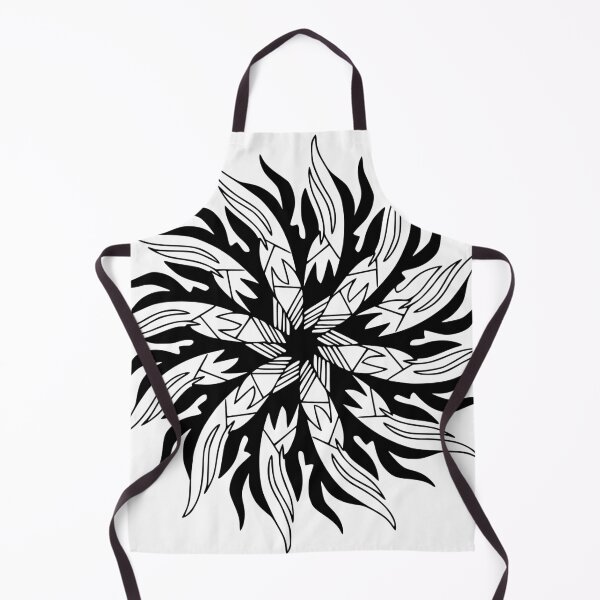 Item preview, Tribal flower tattoo style art designed and sold by SILVERAPPLE.