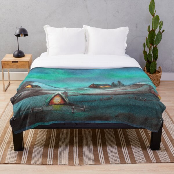 Jol in Norway Throw Blanket
