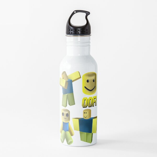 Roblox Noob Water Bottle Redbubble - roblox noob head on robloxian high school