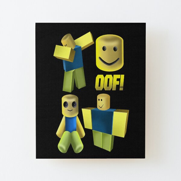 Noob Wall Art Redbubble - destroy the giant noobs roblox