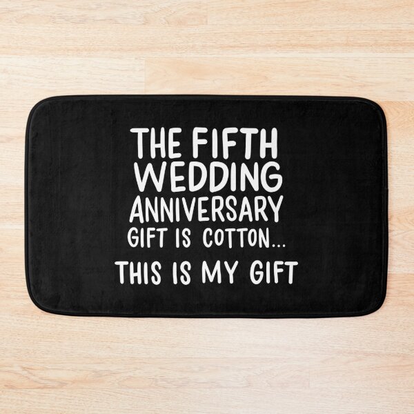 Item preview, Fifth Wedding Anniversary Gift Is Cotton 5 years Married designed and sold by haselshirt.