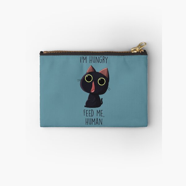 Item preview, Tengo hambre, dame de comer humano (gato negro) designed and sold by Think-Kitten.