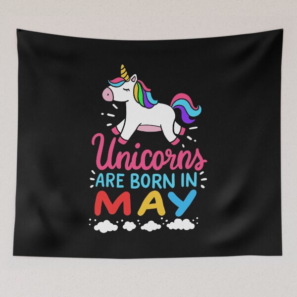 Item preview, Unicorns Are Born In May Birth Month Birthday Gift designed and sold by haselshirt.