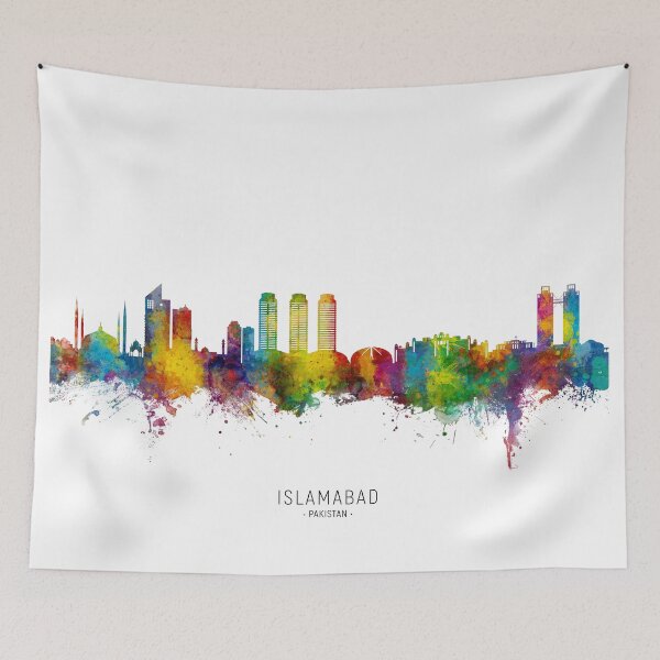 Item preview, Islamabad Pakistan Skyline designed and sold by ArtPrints.