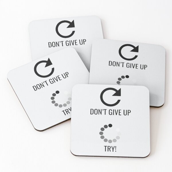 Item preview, Don't Give Up Try Motivational Life Quote designed and sold by Sour Soul.