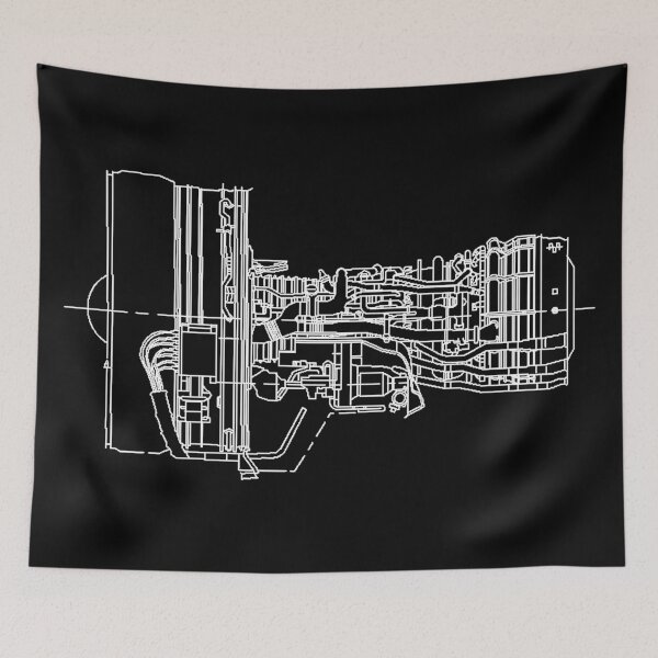 Item preview, General Electric CF6-80C2B In White Version designed and sold by mecanolego.