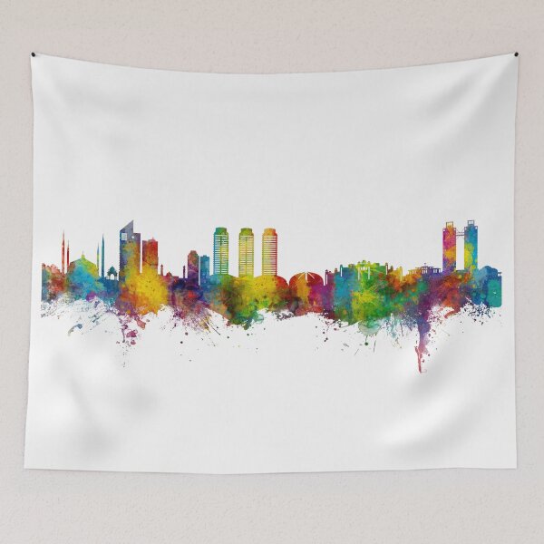 Item preview, Islamabad Pakistan Skyline designed and sold by ArtPrints.