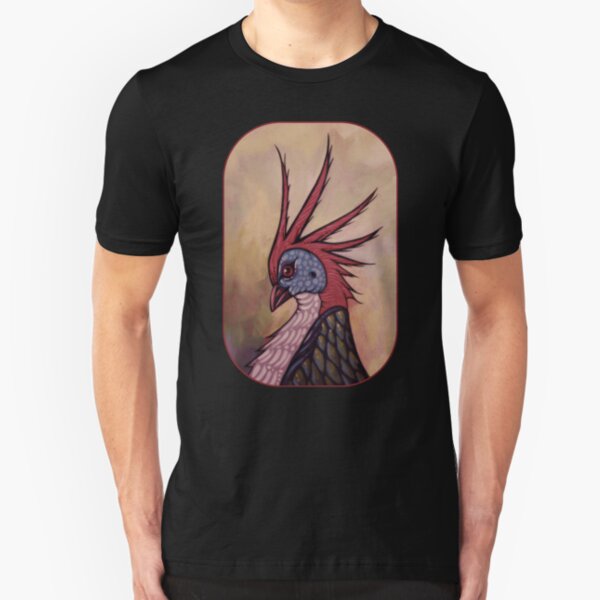 Hoatzin From Paint Along Slim Fit T-Shirt