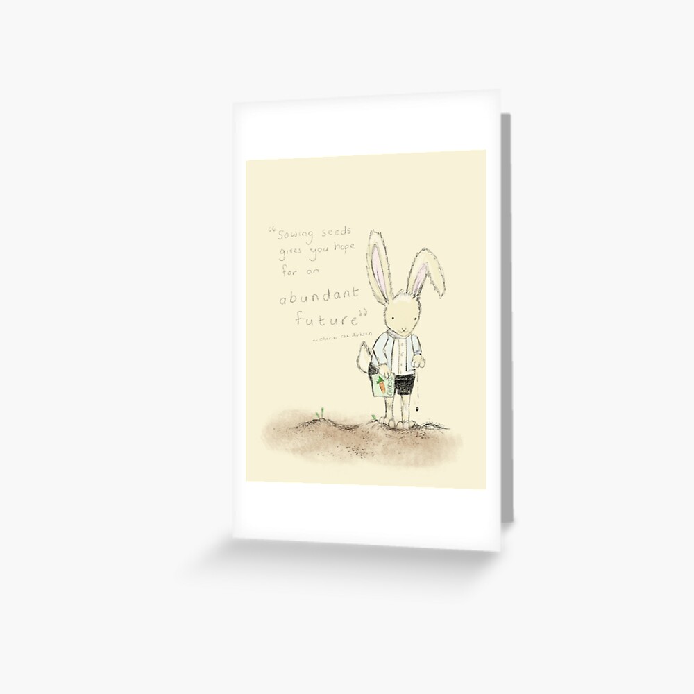 Growing Food Abundance Quote Greeting Card