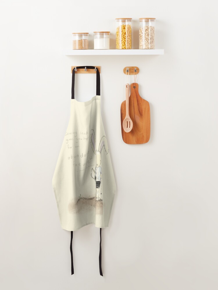 Alternate view of Growing Food Abundance Quote Apron