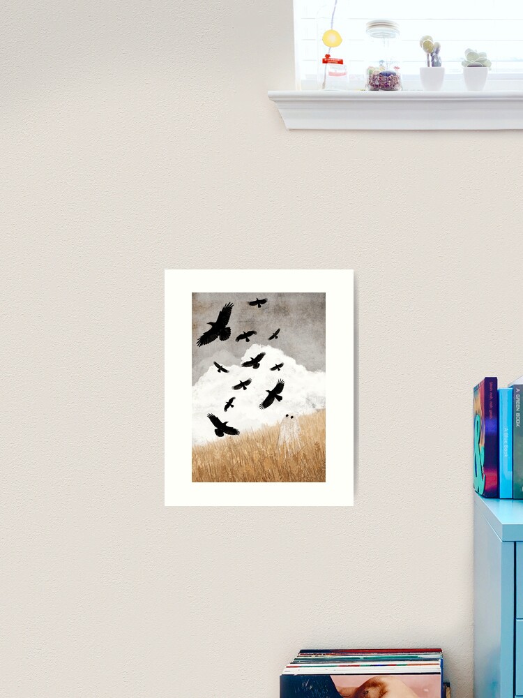 Thumbnail 1 of 3, Art Print, Walter and The Crows designed and sold by katherineblower.