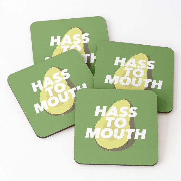 Item preview, Hass To Mouth for the Avocado Addict designed and sold by ClickForMore.