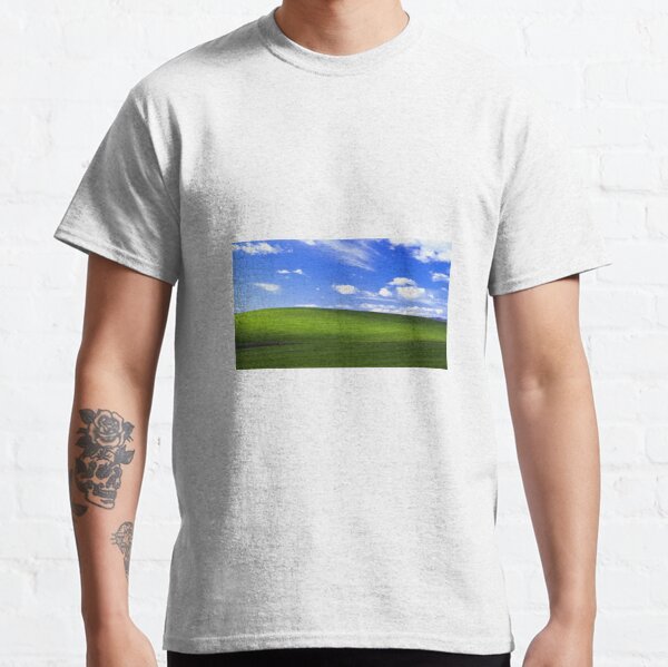 Microsoft Windows Xp T Shirts Redbubble - bliss lucky star windows xp roblox