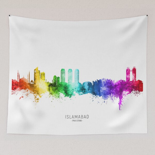 Item preview, Islamabad Pakistan Skyline designed and sold by ArtPrints.
