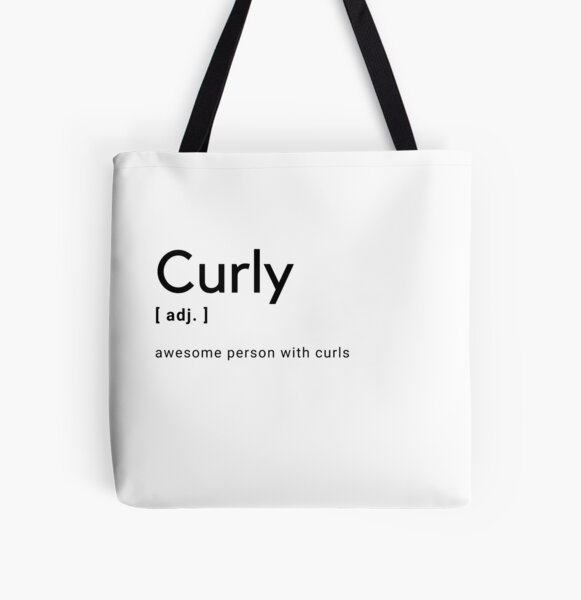 Curly Funny Definition All Over Print Tote Bag