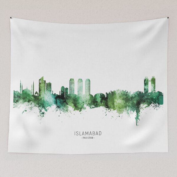 Item preview, Islamabad Pakistan Skyline designed and sold by ArtPrints.