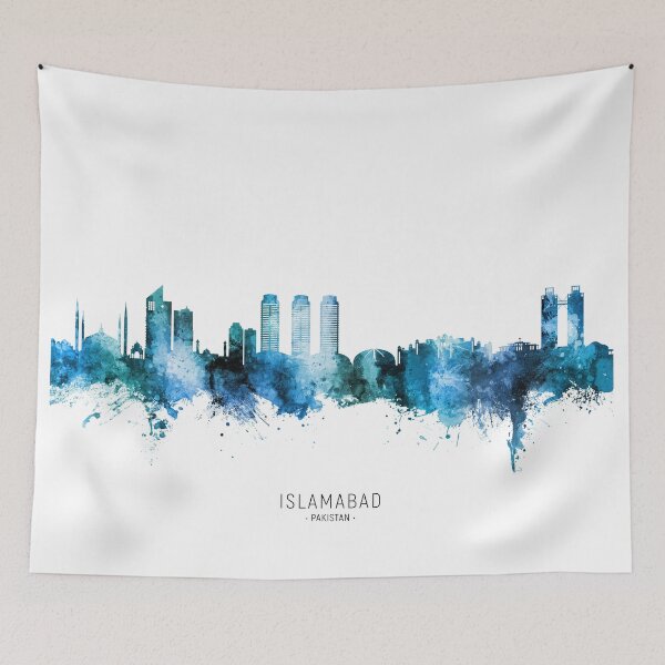 Item preview, Islamabad Pakistan Skyline designed and sold by ArtPrints.