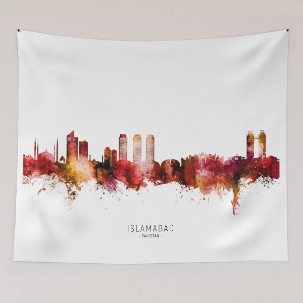 Item preview, Islamabad Pakistan Skyline designed and sold by ArtPrints.