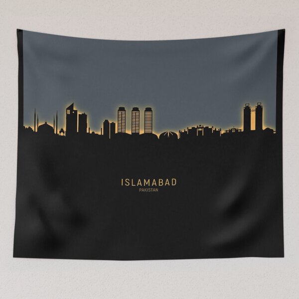 Item preview, Islamabad Pakistan Skyline designed and sold by ArtPrints.